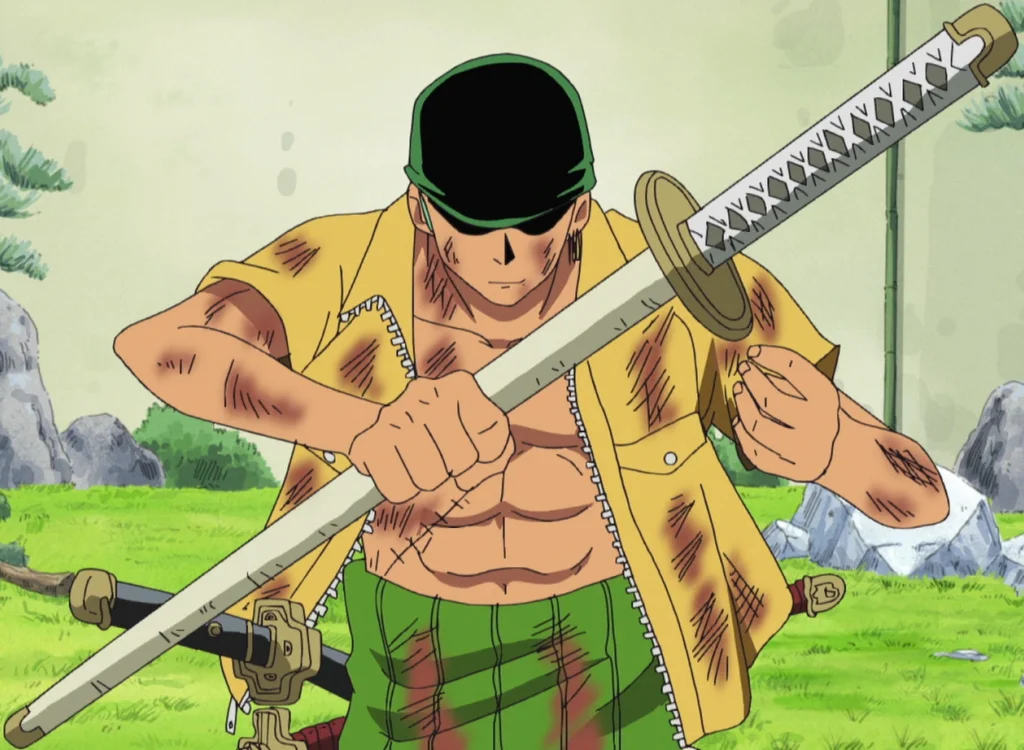 One Piece, Zoro empunha Enma pela primeira vez