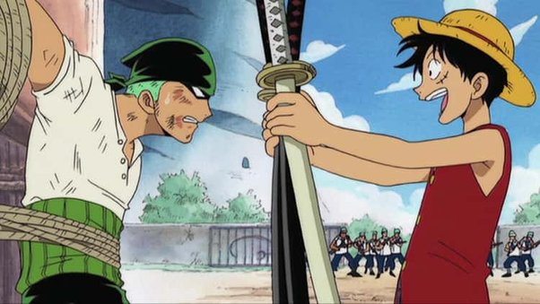 One Piece, Zoro empunha Enma pela primeira vez