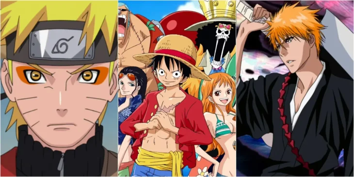 one piece naruto bleach