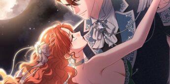 Casal de I’ll Save This Damned Family! dançando sob a lua