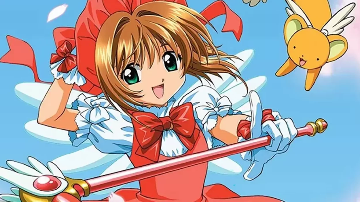 Sakura e Kero em arte de Cardcaptor Sakura