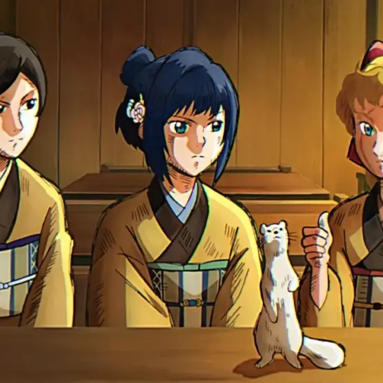 Suzu, Inako e Kate em cena de A Luz do Futuro