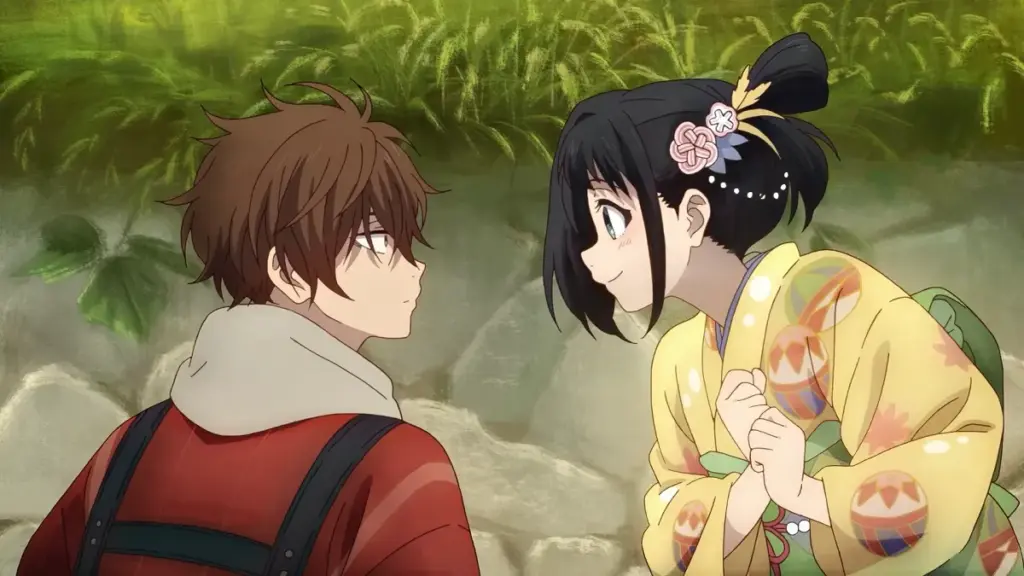 Kihachi e Inako em cena do Episódio 7 de A Luz do Futuro