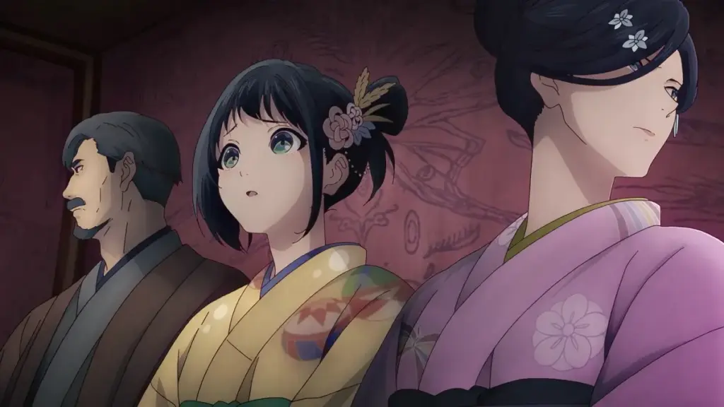 Família Momokawa em cena do Episódio 9 de A Luz do Futuro
