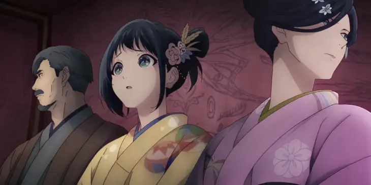 Família Momokawa em cena do Episódio 9 de A Luz do Futuro