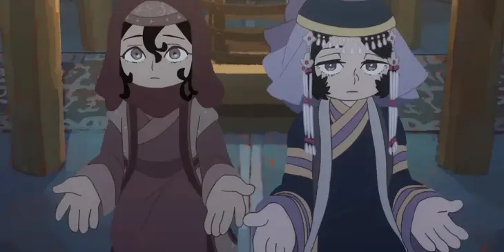 Sitara e Töregene em cena do Episódio 8 de Jaadugar: A Witch in Mongolia