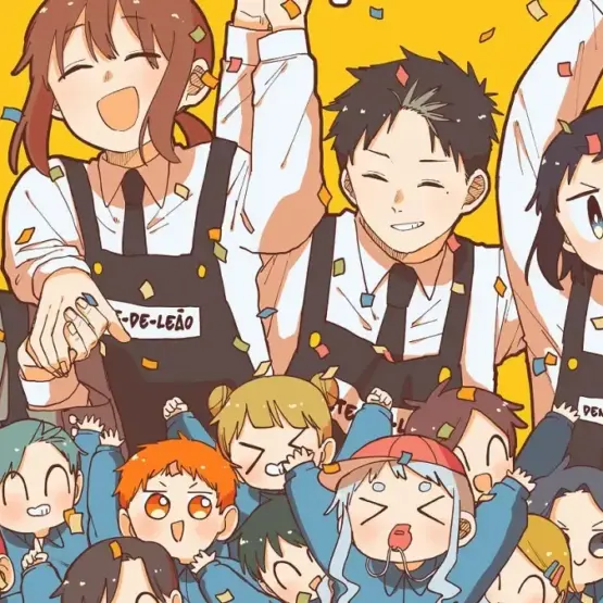 Arte celebrando anime de Kindergarten WARS
