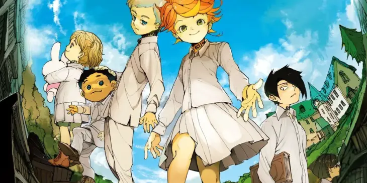 Capa do Volume 1 de The Promised Neverland