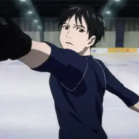 Yuri Katsuki em cena de Yuri!!! on Ice