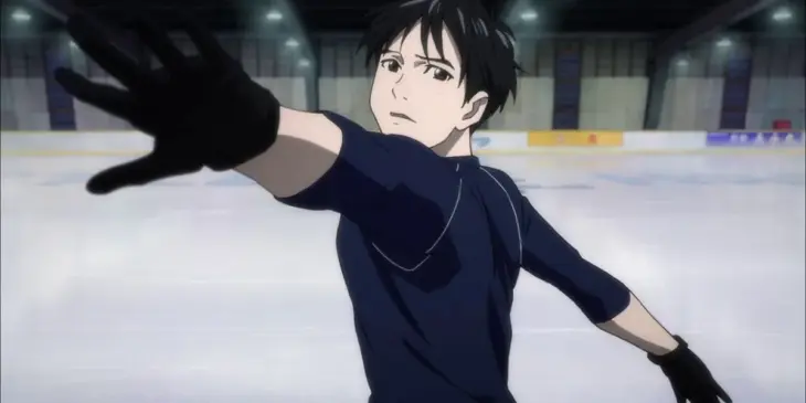 Yuri Katsuki em cena de Yuri!!! on Ice