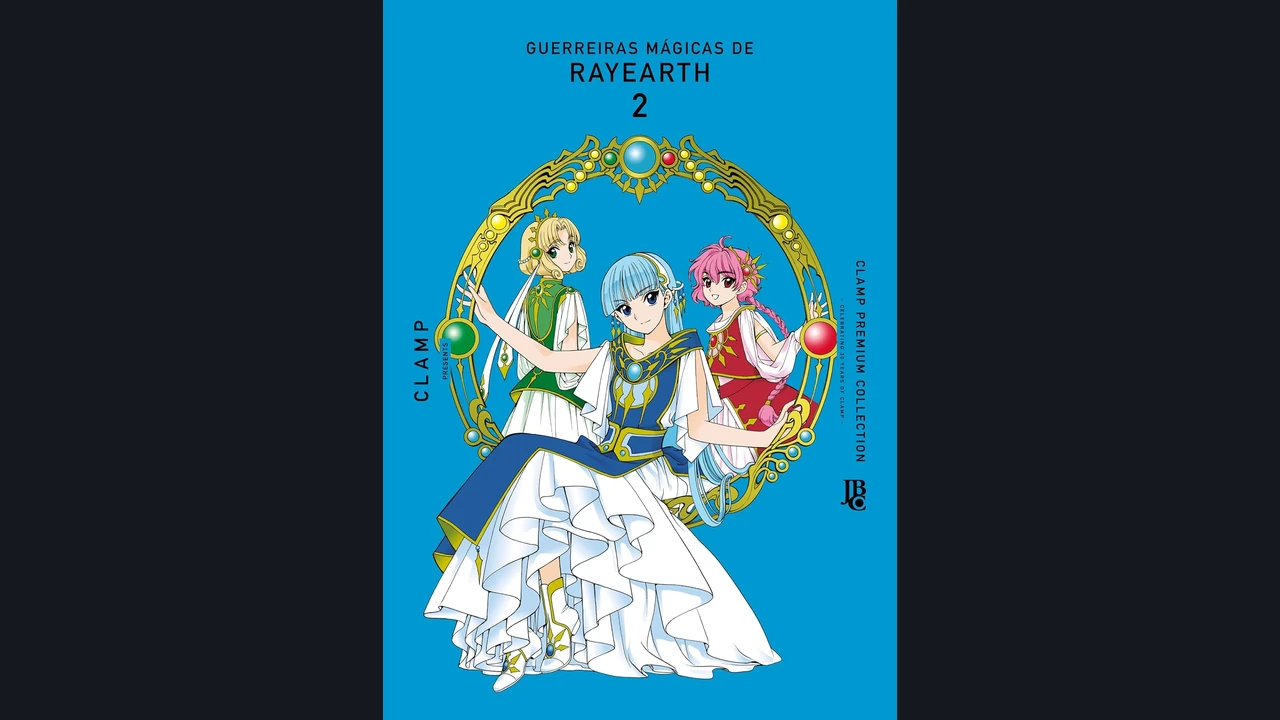 Capa brasileira de Guerreiras Mágicas de Rayearth - CLAMP PREMIUM COLLECTION #02
