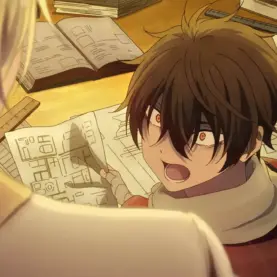 Yosuke e Kihachi em cena do Episódio 12 de A Luz do Futuro