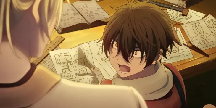 Yosuke e Kihachi em cena do Episódio 12 de A Luz do Futuro
