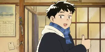 Hirota em cena da adaptação em anime de Hirayasumi