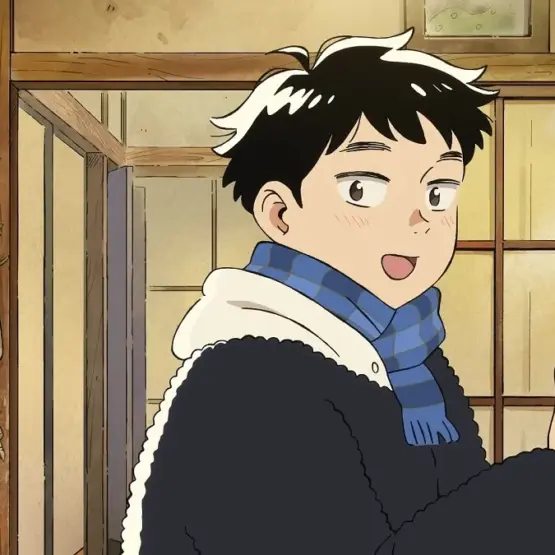 Hirota em cena da adaptação em anime de Hirayasumi