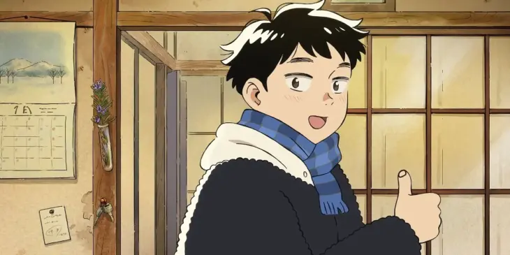 Hirota em cena da adaptação em anime de Hirayasumi
