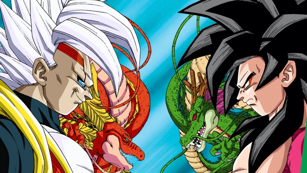 Goku Super Saiyajin 4 e adversários de Dragon Ball GT