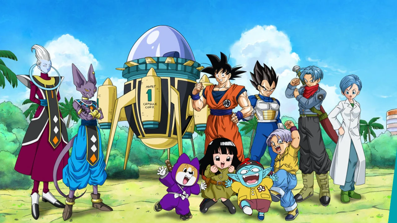 Goku, Vegeta, Bills, Whis e seus aliados em Dragon Ball Super