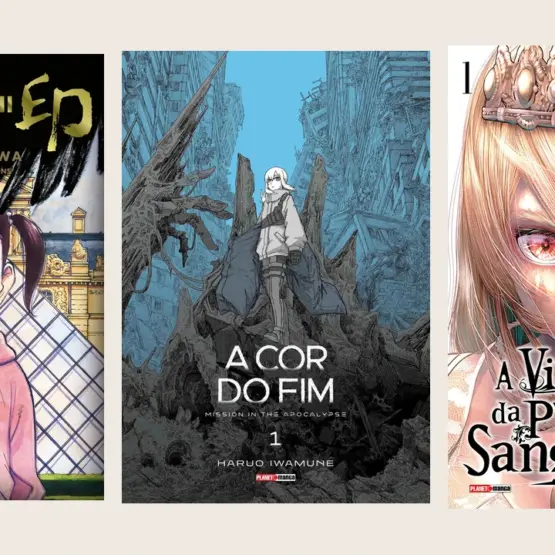 Capas de Mujirushi, A Cor do Fim e A Vingança da Princesa Sanguinária