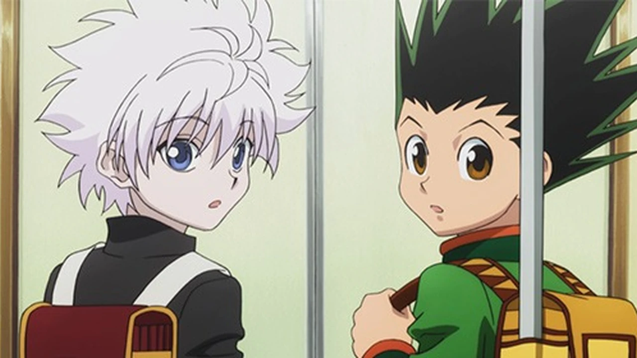 Killua e Gon na fase da Arena Celestial