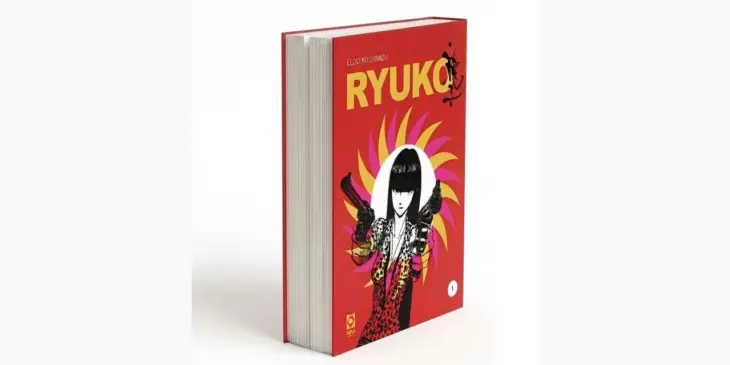 Capa vermelha de Ryuko 1, na nova edição brasileira da Tábula