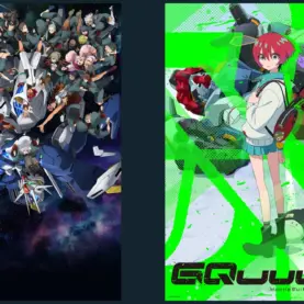 Artes oficiais de The Witch from Mercury e Gundam GQuuuuuuX