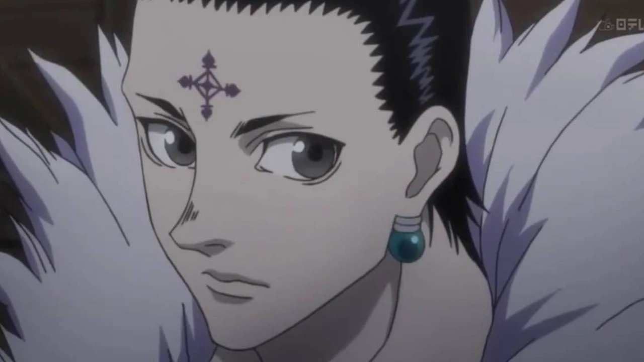 Chrollo, líder da Trupe Fantasma, em Hunter x Hunter