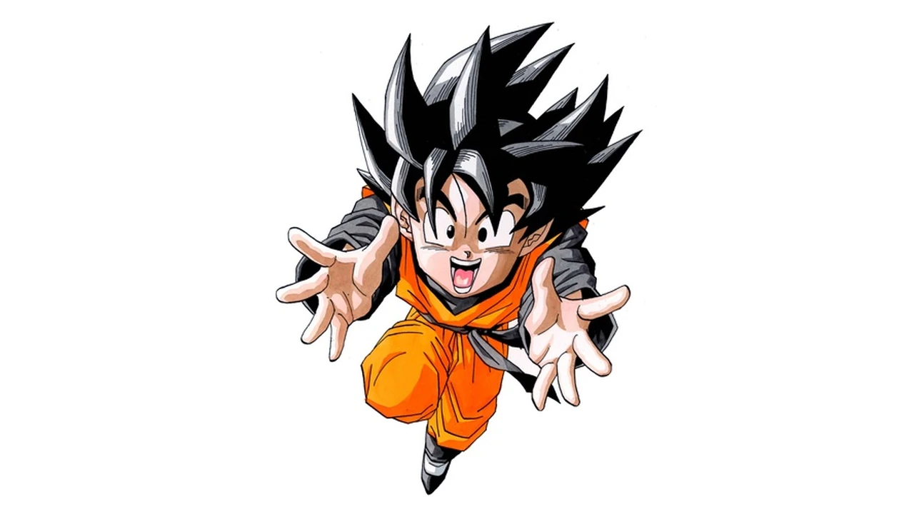 Goten em ilustração oficial de Dragon Ball