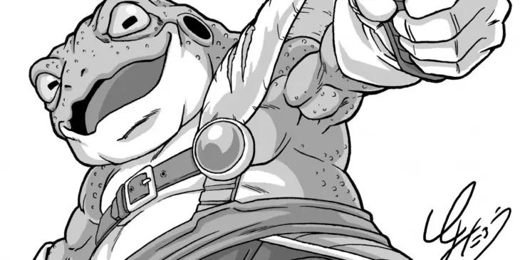 Geppuman em detalhe da nova ilustração de Toyotarou
