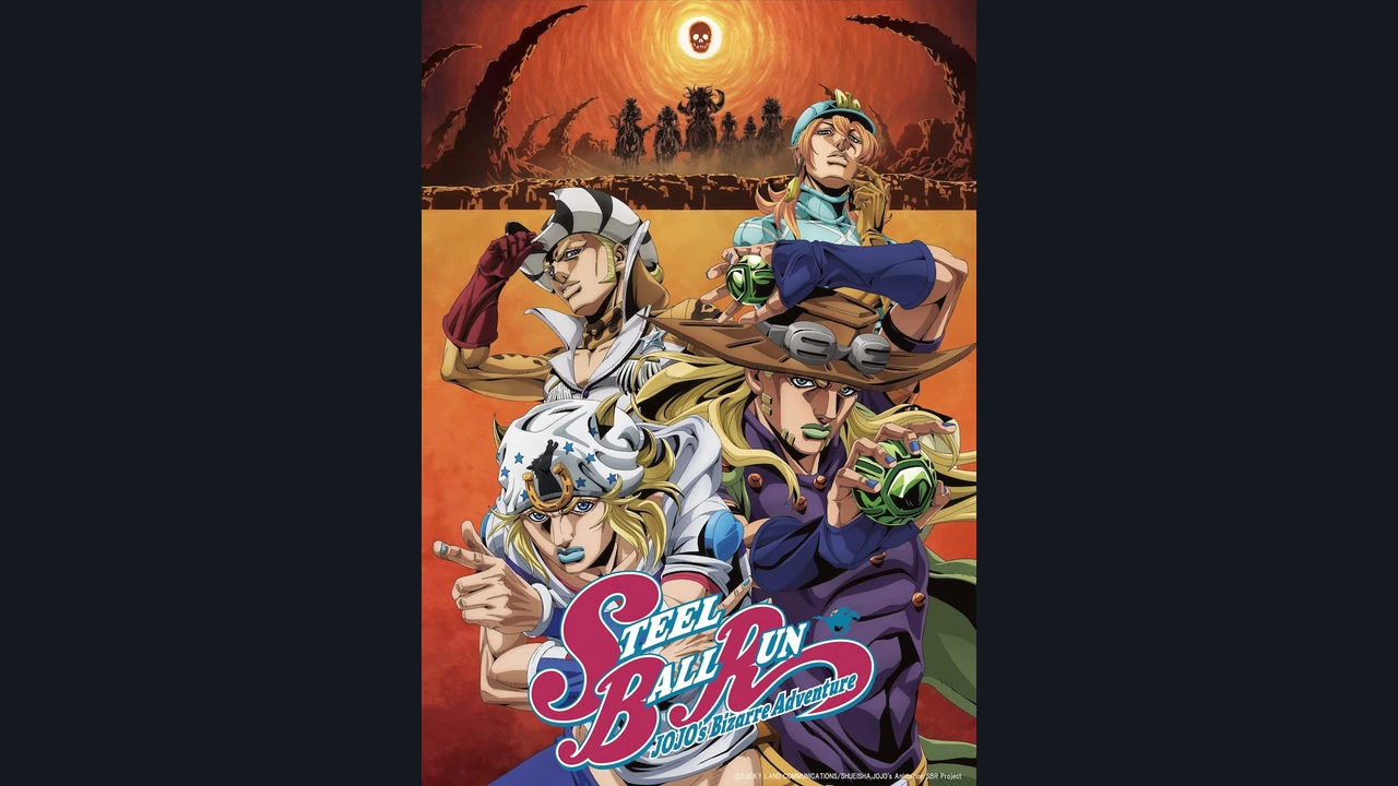 Pôster oficial de Steel Ball Run: JoJo’s Bizarre Adventure
