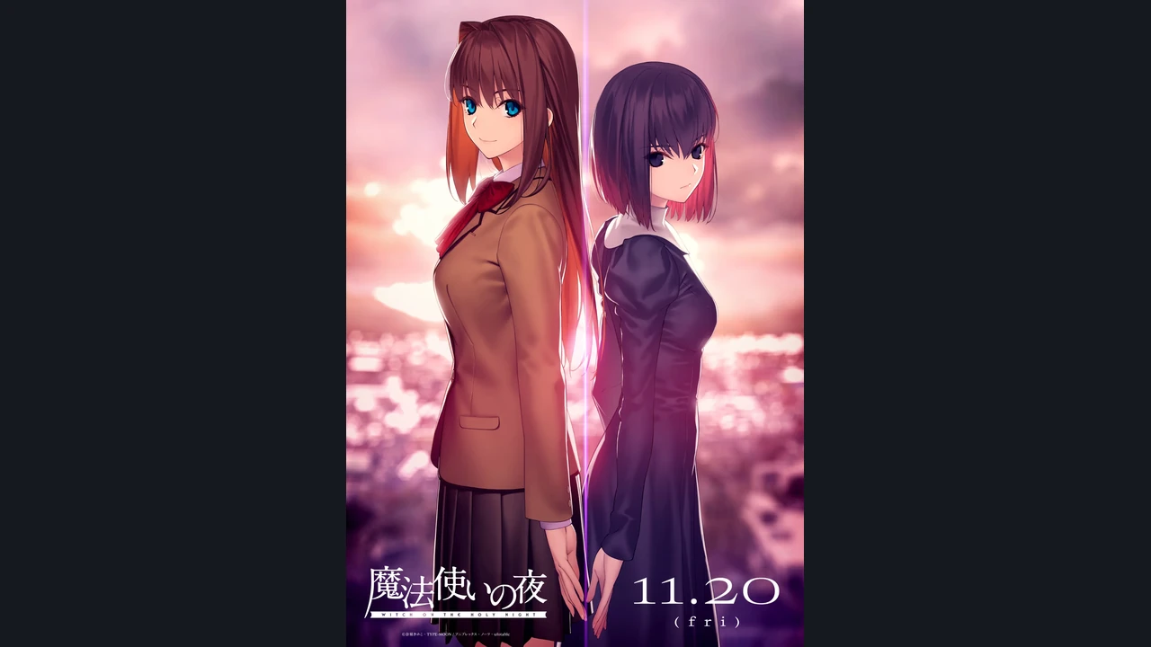 Arte de personagens de Witch on the Holy Night desenhada por Hirokazu Koyama