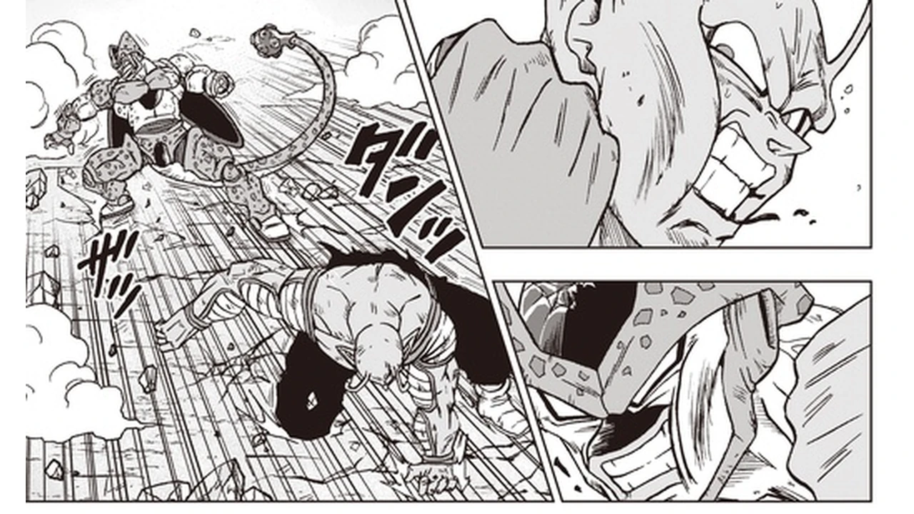 Piccolo em tamanho gigante enfrenta Cell Max no mangá