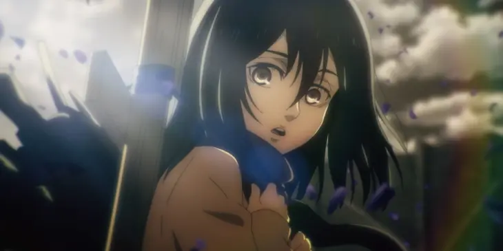 Mikasa em Attack on Titan