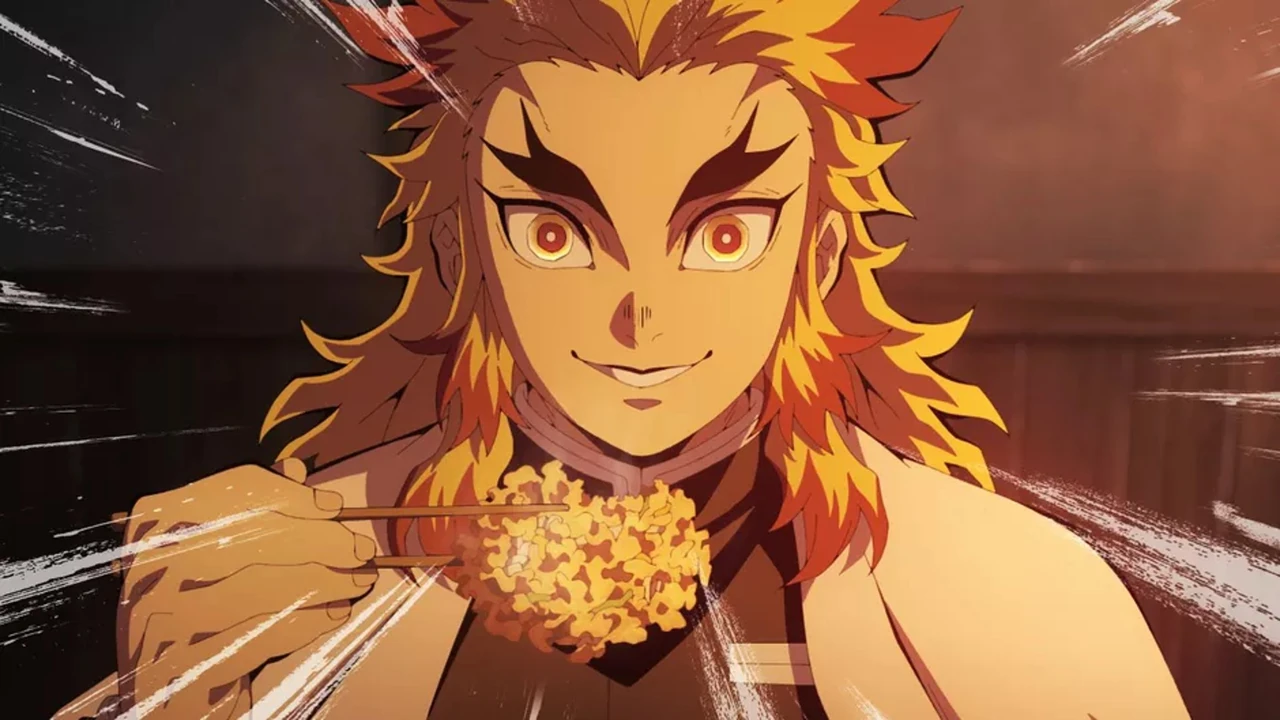 Rengoku em cena do arco Trem Infinito