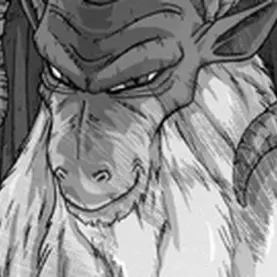 Rosto de Moro no mangá Dragon Ball Super