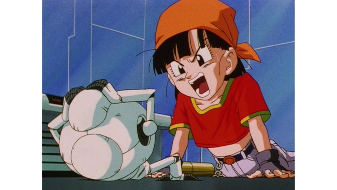 Pan conversa com Giru em Dragon Ball GT