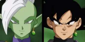 Zamasu e Goku Black lado a lado em Dragon Ball Super