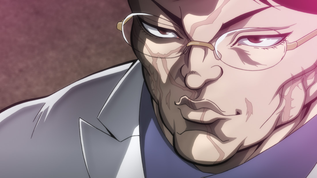 Kaoru Hanayama em close no anime Baki-Dou