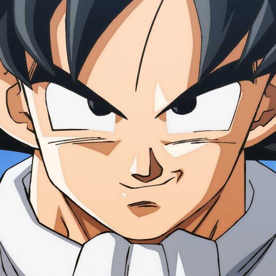 Goku em cena oficial de Dragon Ball Super: Beerus
