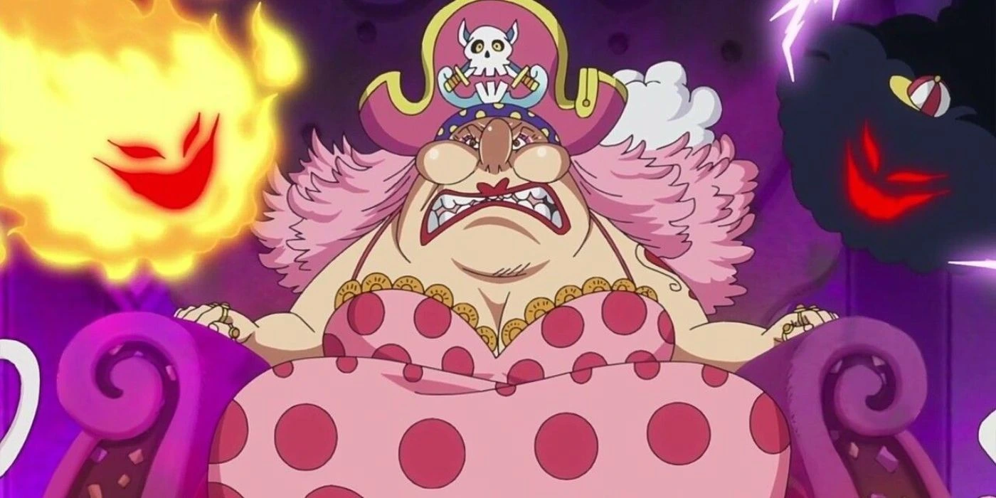 Big Mom ao lado de Homies criados com os poderes da Soru Soru no Mi