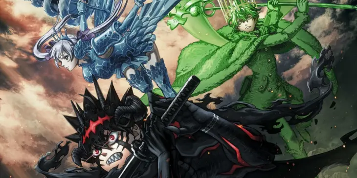Asta, Noelle e Yuno em arte oficial da segunda temporada de Black Clover
