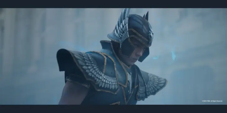 Seiya com a armadura de Pégaso no live-action Saint Seiya: O Começo