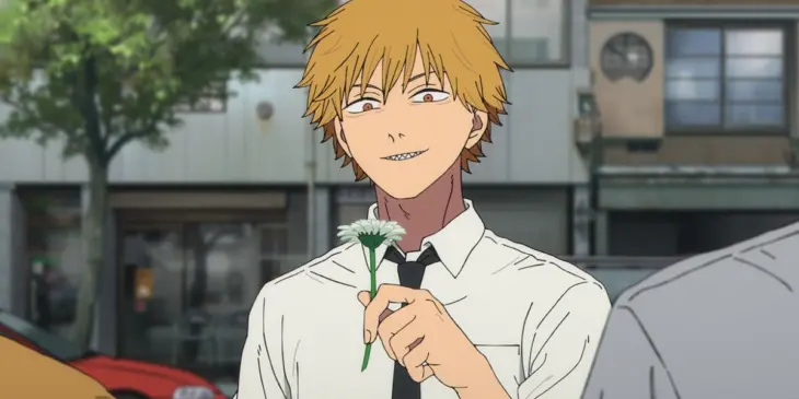 Denji em cena de Chainsaw Man - O Filme: Arco da Reze