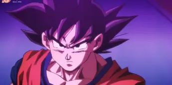 Goku em cena de Dragon Ball Super: Beerus