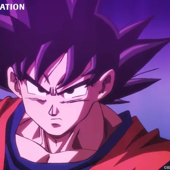 Goku em cena de Dragon Ball Super: Beerus