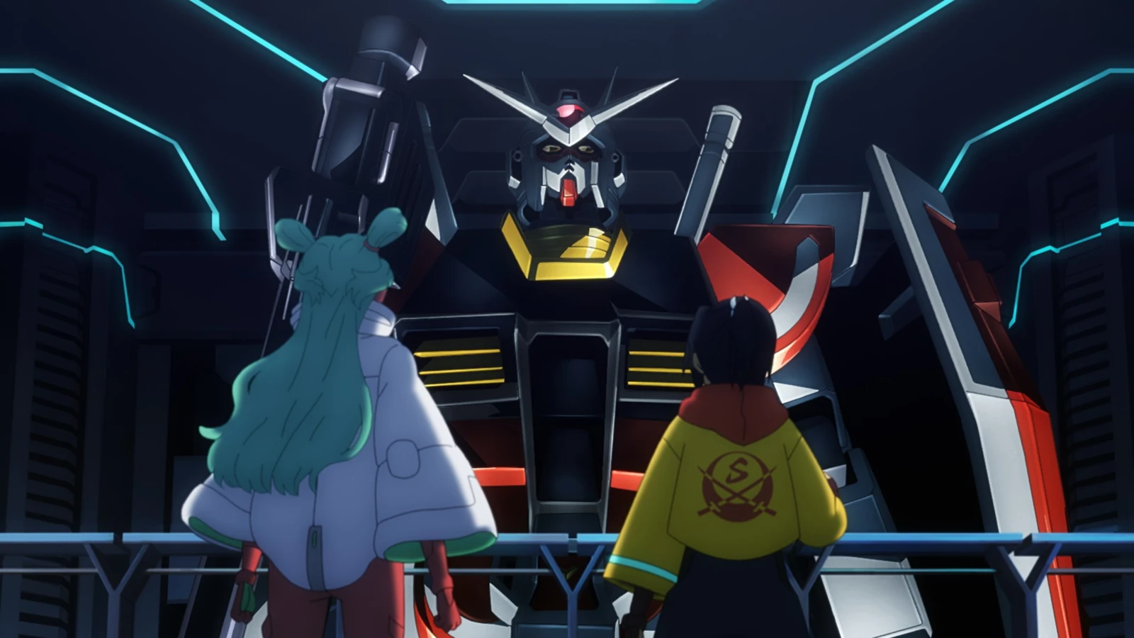 Cena de Gundam Build Metaverse divulgada no site oficial