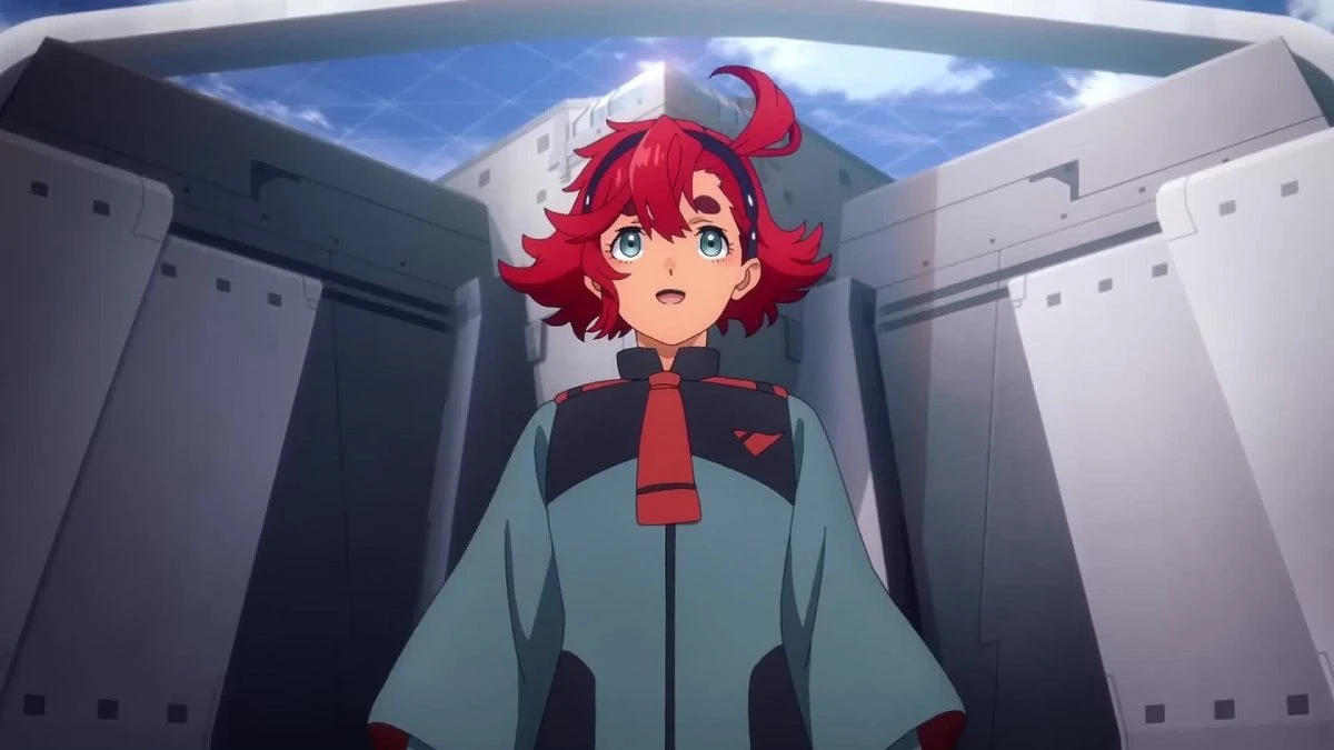 Suletta Mercury em Mobile Suit Gundam: The Witch from Mercury