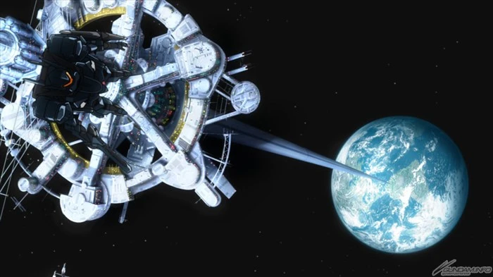 Instalação orbital em Gundam 00, universo Anno Domini