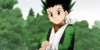Gon em uma cena do anime Hunter x Hunter de 2011