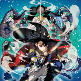 Personagens de Ichi the Witch em ilustração oficial da série.